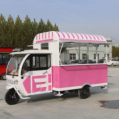 Driewielers voor het serveren van snacks Melk thee koude dranken Gebakken touwtjes en meer