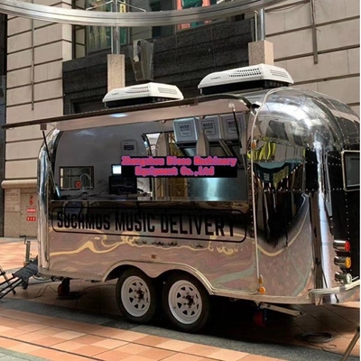 3500W en aanpasbare binnenlandse dorpshotdogkar met Fryer Food Street Vending Kiosk