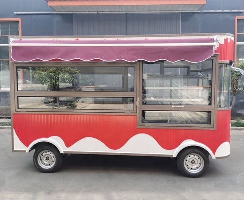 110V/220V Spanning Fastfood-trailer voor de Afrikaanse markt 3000*2100*2500MM