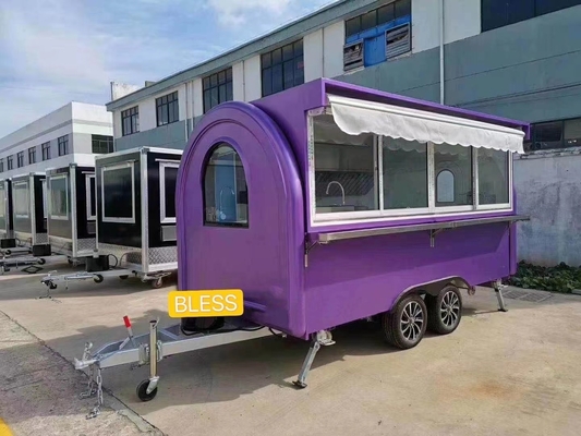 110V/220V/380V Spanning roestvrij staal kleine food trailer voor fast food van bij Direct