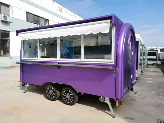 110V/220V/380V Spanning roestvrij staal kleine food trailer voor fast food van bij Direct