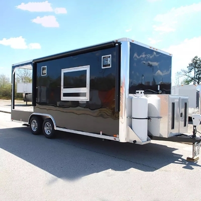 110V/220V/380V Spanning roestvrij staal kleine food trailer voor fast food van bij Direct