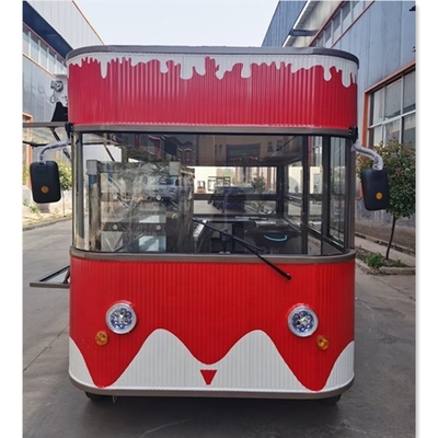 Vintage snackmachines Food Coffee Shop Truck met 3000*2100*2500MM Grootte en op maat gemaakte apparatuur