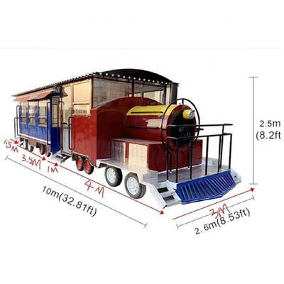 Witte kleur Super Performance Commerciële mobiele foodtruck met lage investering