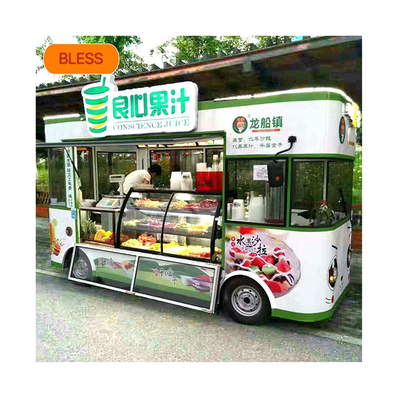 Multifunktioneel Fast Food Pizza Tacos Oven Mobiele Food Truck met melkgrondstof