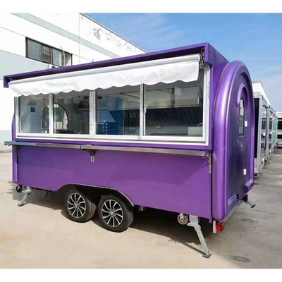 3500W en aanpasbare binnenlandse dorpshotdogkar met Fryer Food Street Vending Kiosk