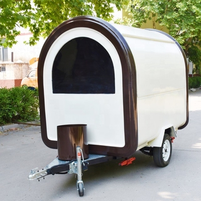 Commerciële mobiele voedseltrailer met roestvrij staal en geverfd gegalvaniseerd plaat