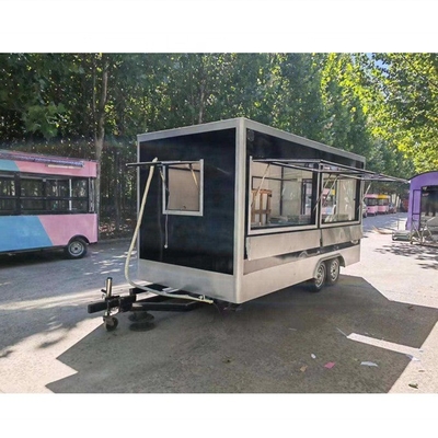 Semi-trailer van roestvrij staal voor mobiele foodtrailer/foodtruck 2022 CE goedgekeurd