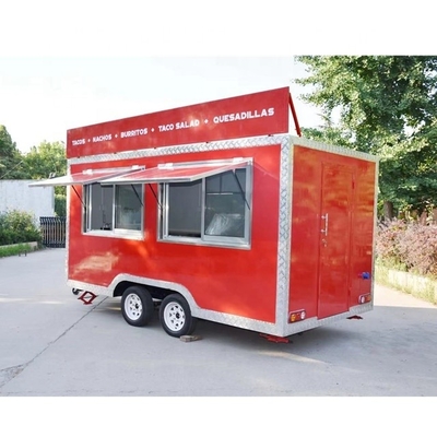 Semi-trailer van roestvrij staal voor mobiele foodtrailer/foodtruck 2022 CE goedgekeurd