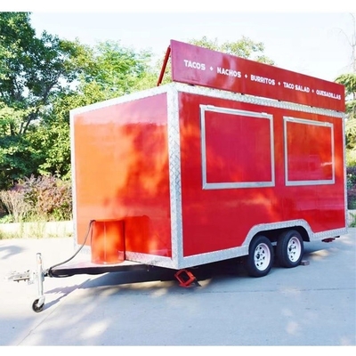 Semi-trailer van roestvrij staal voor mobiele foodtrailer/foodtruck 2022 CE goedgekeurd