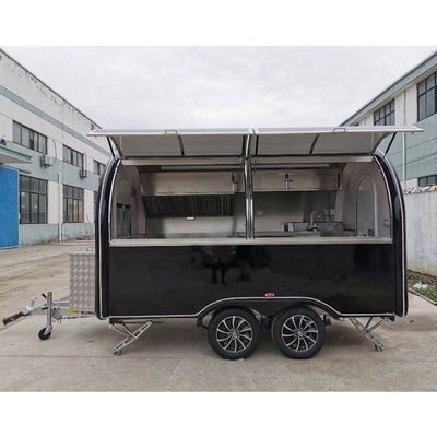 Zilveren mobiele voedselkarretjes volledig uitgerust voor 85 km lange expeditie