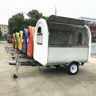 Zilveren mobiele voedselkarretjes volledig uitgerust voor 85 km lange expeditie