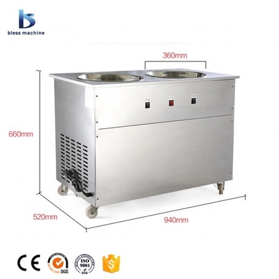 IJsscherm rollen maken apparatuur met internationale merken compressor in Thailand