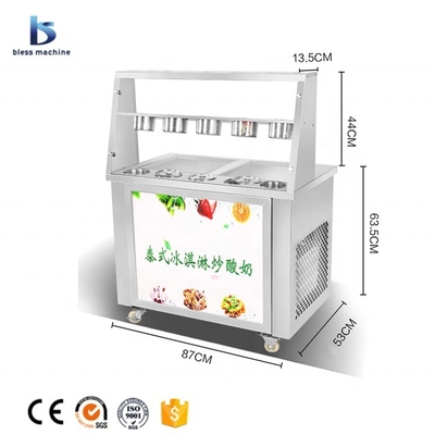 Temperatuursysteem Thaise gebakken ijsmachine met automatische ontdooiingsknop