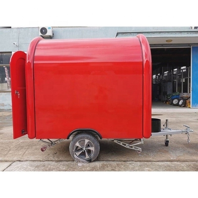 Voedseltrucks Mobiele zonne-trailer met roestvrij staal en geverfd gegalvaniseerd vel