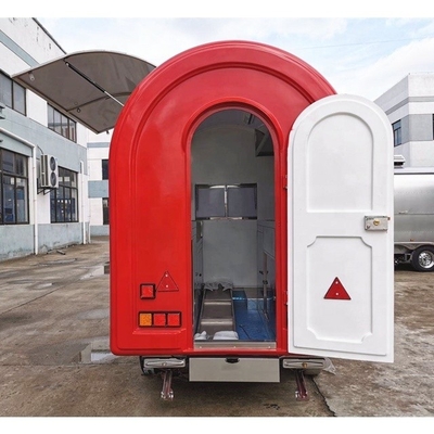 Voedseltrucks Mobiele zonne-trailer met roestvrij staal en geverfd gegalvaniseerd vel