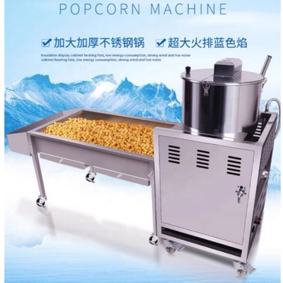 Super energiebesparende popcornmachine van roestvrij staal