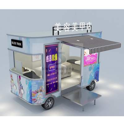 Roestvrij staal snack food catering truck voor duurzaam thuisbedrijf op de markt