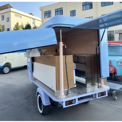 Op maat gemaakte apparatuur Modern Food Crepes Trailer voor de beste verkoop 35km-75km/h snelheid
