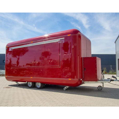 35km-75km/h snelheid CE gecertificeerde Airstream Food Trailer aangepast voor kruidenfabriek