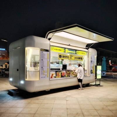 Aanpasbare Born Mobile Food Van met roestvrij staal en geverfde gegalvaniseerde plaat