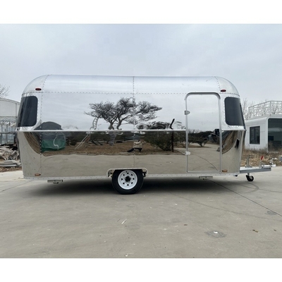 110v/220v Volledig uitgeruste mobiele keuken met aangepaste luchtstroom voor hotdog-fastfoodtrailers