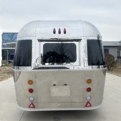 110v/220v Volledig uitgeruste mobiele keuken met aangepaste luchtstroom voor hotdog-fastfoodtrailers
