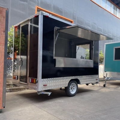 Outdoor Kitchen Fast Food Trailer met kookapparatuur Mobiele foodtrucks