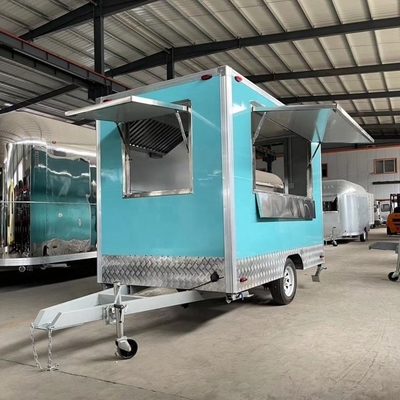 Outdoor Kitchen Fast Food Trailer met kookapparatuur Mobiele foodtrucks