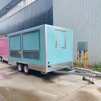 Outdoor Kitchen Fast Food Trailer met kookapparatuur Mobiele foodtrucks