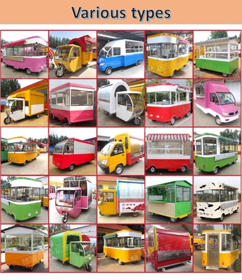 Multifunctionele 2022 mobiele voedseltruck met video-technische ondersteuning en na-service