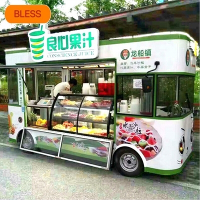 Voedseltruck Machinery Function Elektrische vierwielige snacktruck geschikt voor het verkopen van snacks