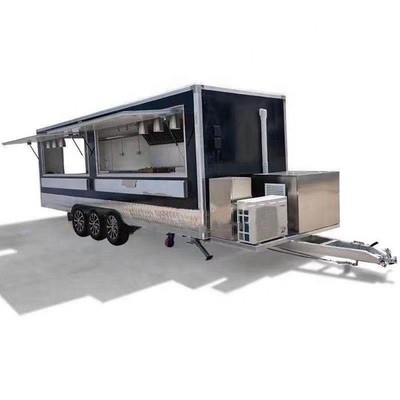 Voedsel maken voor mobiele pizzawaentjes