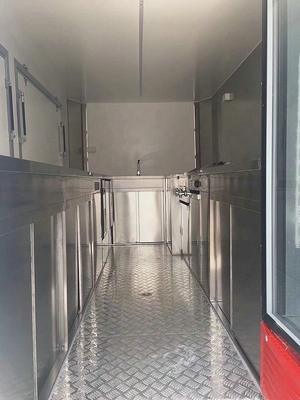 Voedsel maken voor mobiele pizzawaentjes