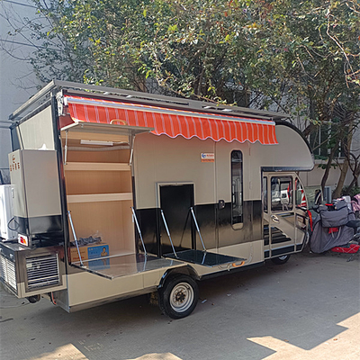 Elektrisch systeem voorzien op maat gemaakt off road RV caravan camper trailer met 50L koelkast