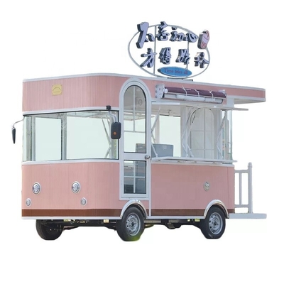 L420cm*W180cm*H230cm 600kg zilveren mobiele food trailer 220V/380V
