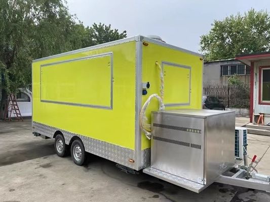 Mobiele bar koffie mandje mobiele foodtruck met volledig uitgeruste BBQ concession trailer