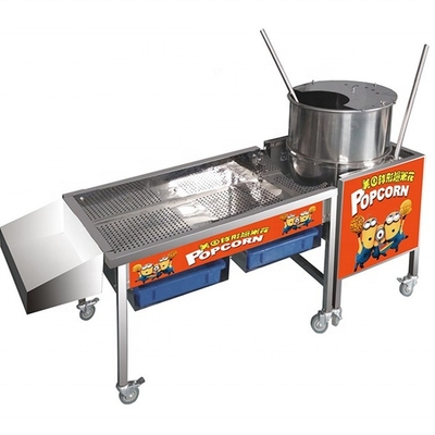Materiaal 304 roestvrij staal karamel popcorn machine 15% energiebesparing op de beurs van Canton
