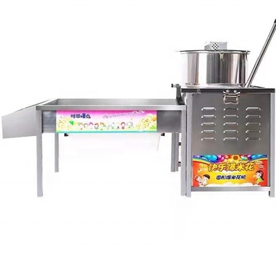Materiaal 304 roestvrij staal karamel popcorn machine 15% energiebesparing op de beurs van Canton
