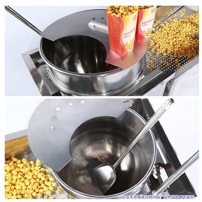 Gas- of elektrische popcorn/popcorn snackmachine 530 mm pandiameter