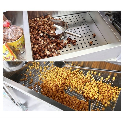 Gas- of elektrische popcorn/popcorn snackmachine 530 mm pandiameter