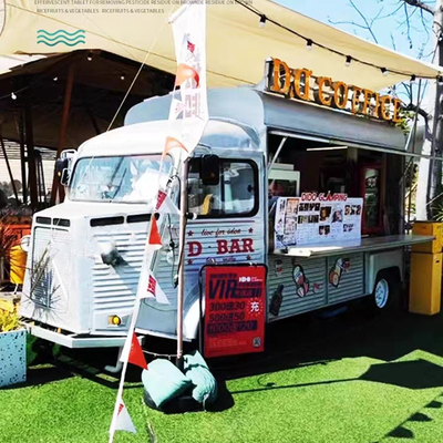 3KW-20KW Elektrische mobiele bestelwagen voor fastfood Snacks Dranken en koffie Raw Material Sojabonen