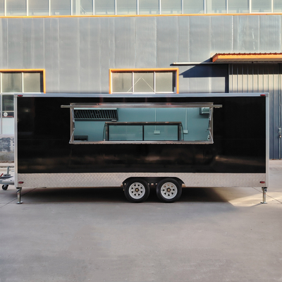 500*180*250cm Multifunctionele mobiele vierkante trekker voor snacks en ijs