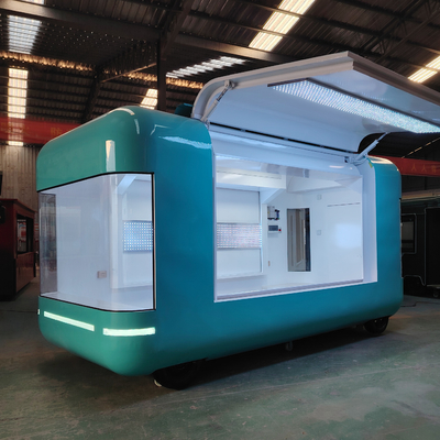 Multifunctionele elektrische mobiele winkeltruck met food- en snacktrailer