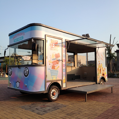 Elektrische mobiele snacktrailer van gegalvaniseerd staal