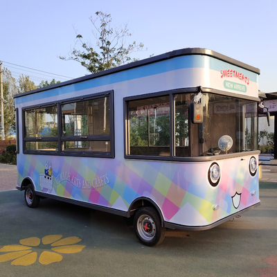 Elektrische mobiele snacktrailer van gegalvaniseerd staal