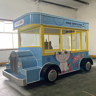40 km/uur Fast Food Snack Beverage IJs Cream Catering Trailer met Flour Raw Material