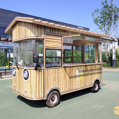 Elektrische mobiele gebakken kip combo met cola drank koffie ijs melk thee en snacks