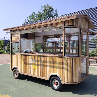 Elektrische mobiele gebakken kip combo met cola drank koffie ijs melk thee en snacks