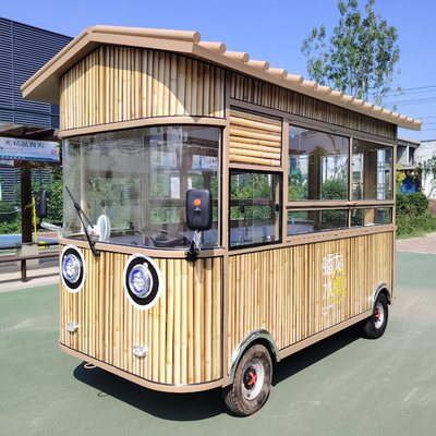 Elektrische mobiele gebakken kip combo met cola drank koffie ijs melk thee en snacks